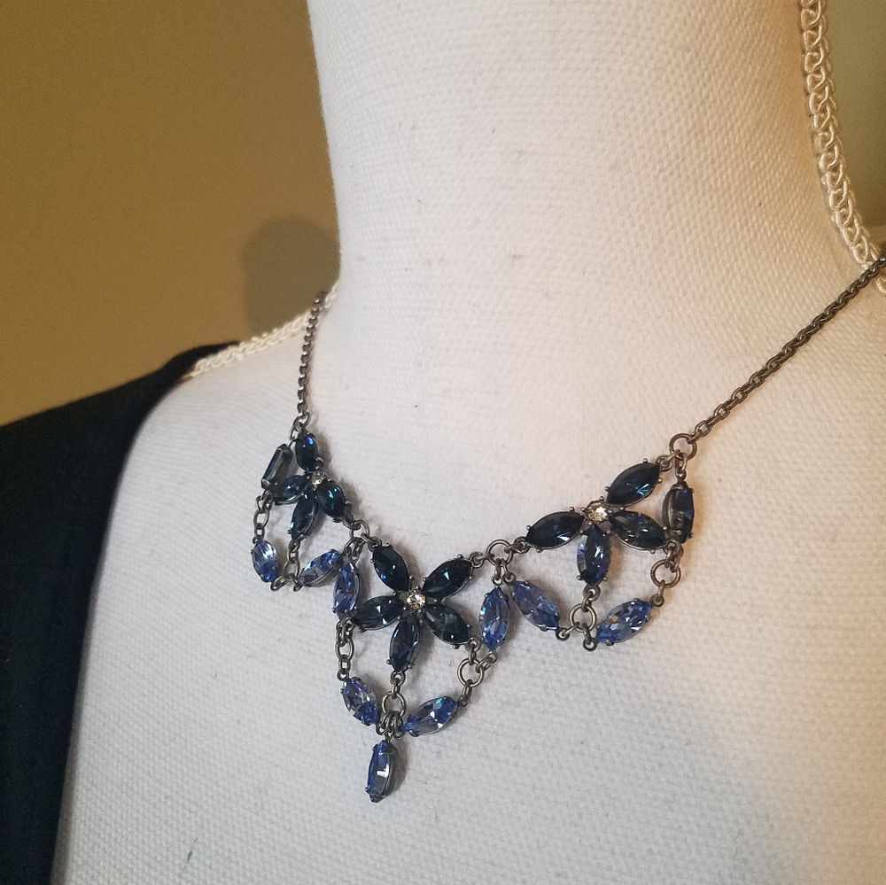 Swarovski Crystallized Blue Necklace NWT - Picture 14 of 17